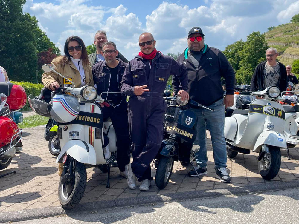 Die Freiburger Delegation des VCF - Laura, Mö, Stefano, Geggi und Wolfi